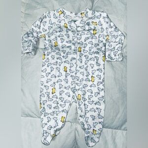 Hanna Andersson bunny print sleeper sz 50 0-3 months EUC smoke free home
